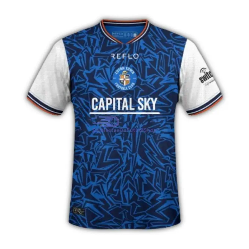 Camiseta Luton Town 2025/2026 2ª Equipación Azul/Blanco