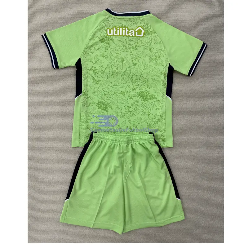 Camiseta Luton Town 2025/2026 3ª Equipación Verde Niño Kit