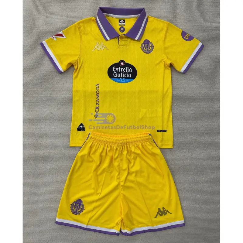 Camiseta Real Valladolid 2025/2026 3ª Equipación Amarillo con Parche La Liga