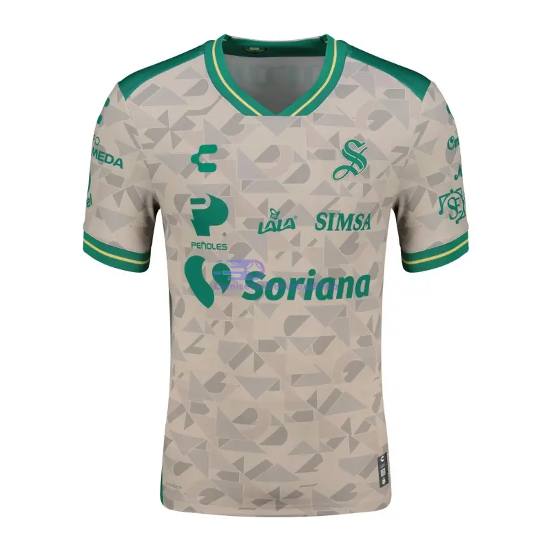Camiseta Santos Laguna 2025/2026 2ª Equipación Blanco/Verde