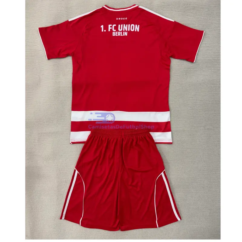 Camiseta Union Berlin 2025/2026 1ª Equipación Rojo/Blanco Niño Kit