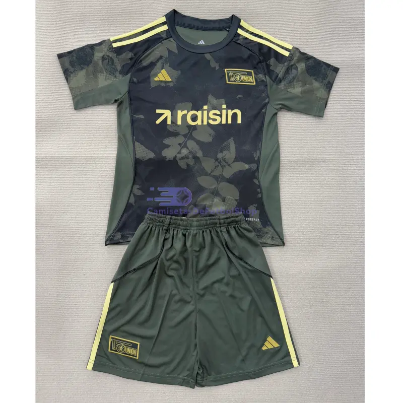 Camiseta Union Berlin 2025/2026 2ª Equipación Negro Niño Kit