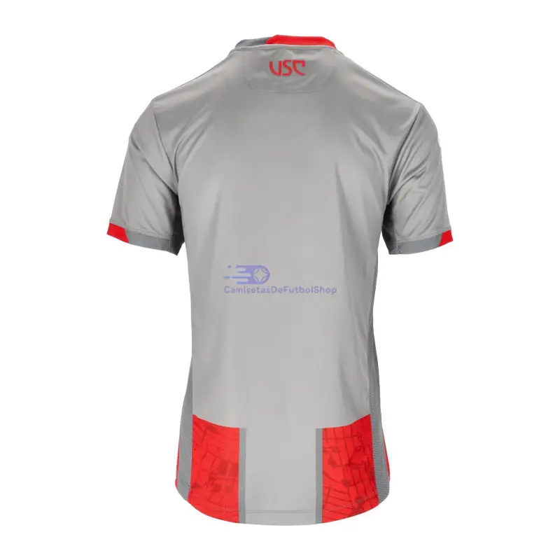 Camiseta US Cremonese 2025/2026 1ª Equipación Rojo/Gris