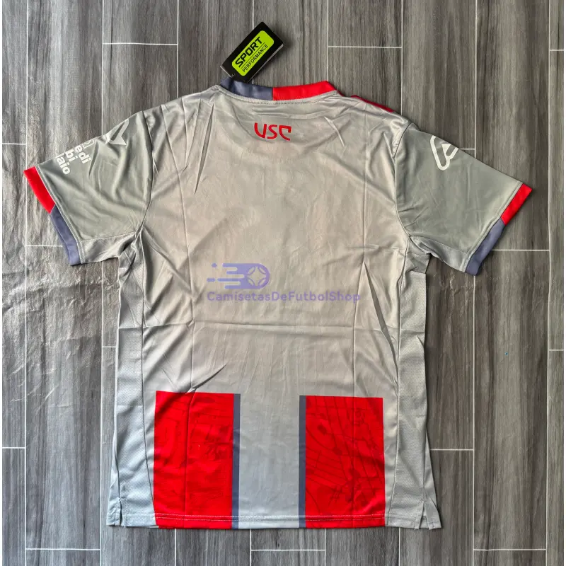 Camiseta US Cremonese 2025/2026 1ª Equipación Rojo/Gris