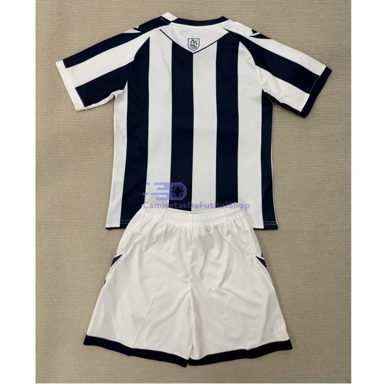 Camiseta West Bromwich Albion 2025/2026 1ª Equipación Azul/Blanco Niño Kit