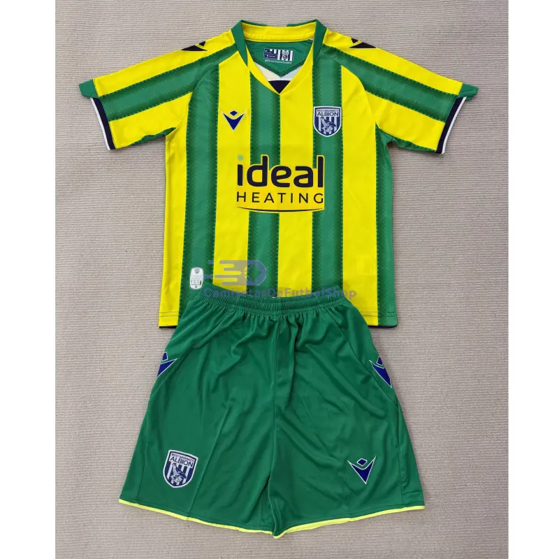 Camiseta West Bromwich Albion 2025/2026 2ª Equipación Verde/Amarillo