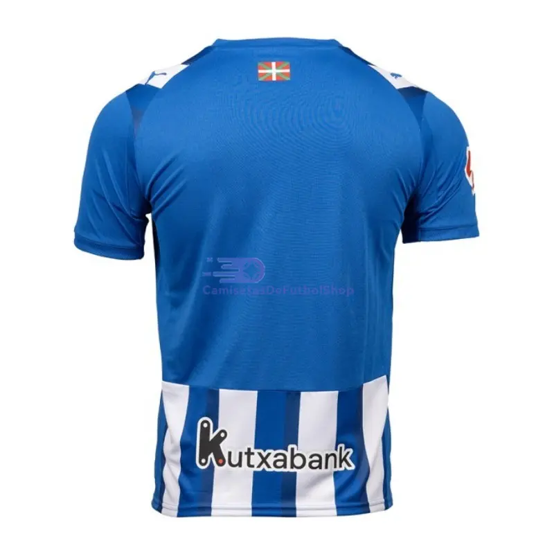 Camiseta Alavés 2025/2026 1ª Equipación Azul/Blanco con Parche La Liga