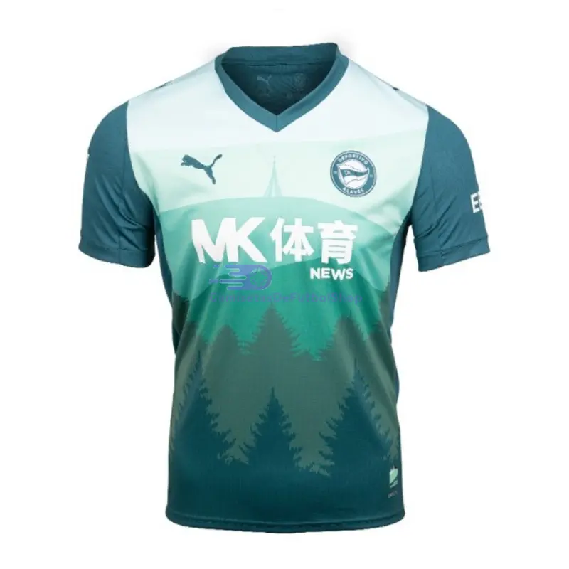 Camiseta Alavés 2025/2026 3ª Equipación Verde con Parche La Liga