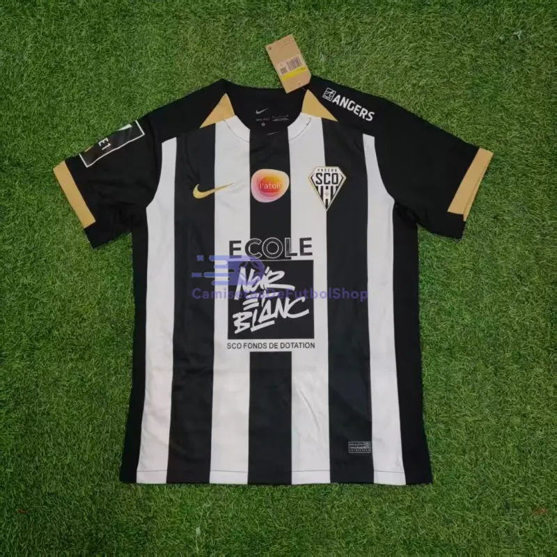 Camiseta Angers SCO 2025/26 1ª Equipación Negro/Blanco