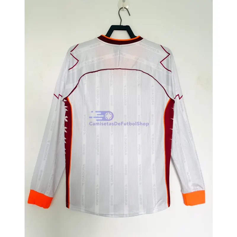 Camiseta AS Roma 1999/00 2ª Equipación Retro ML Blanco