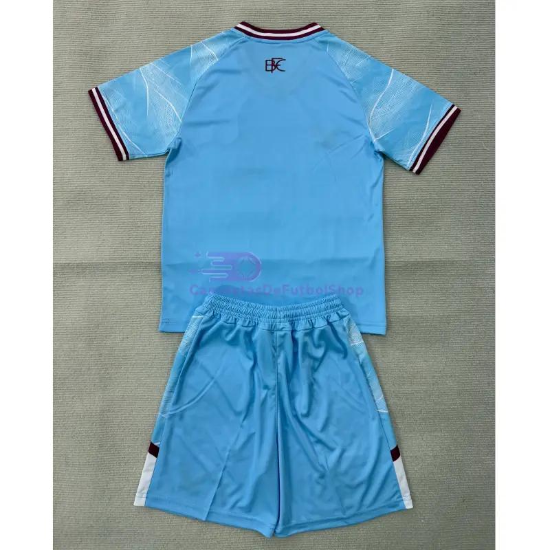 Camiseta Burnley FC 2025/2026 2ª Equipación Azul Claro Niño Kit