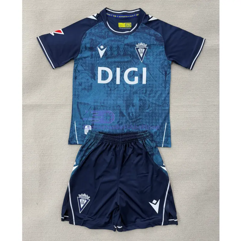 Camiseta Cadiz 2025/2026 3ª Equipación Azul Niño Kit