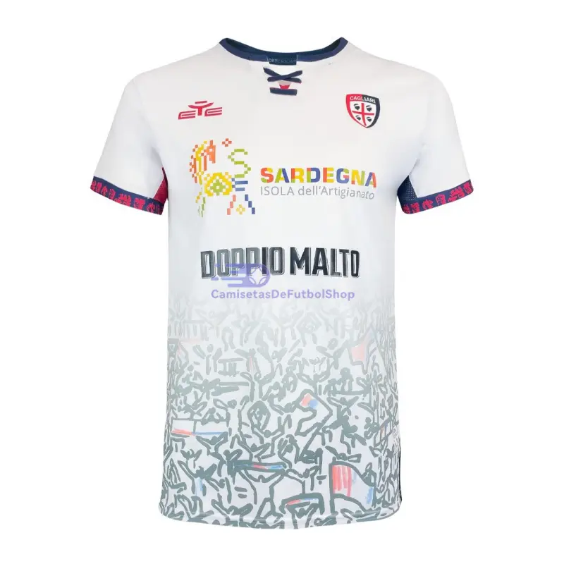 Camiseta Cagliari Calcio 2025/2026 2ª Equipación Blanco