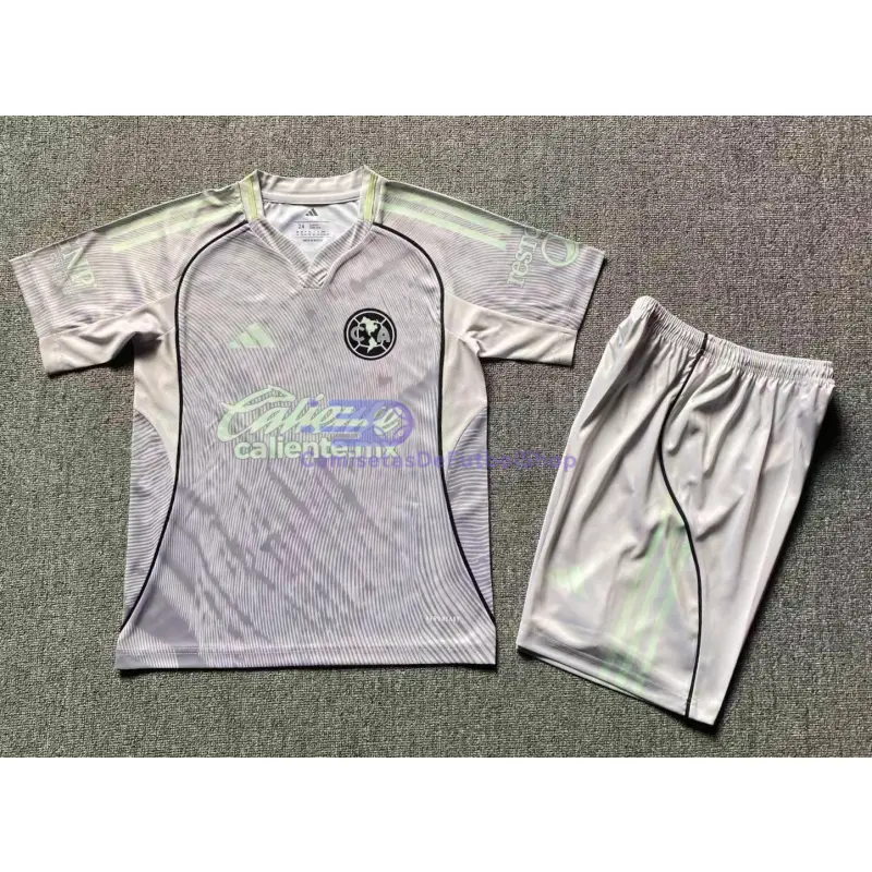Camiseta Club América 2025/2026 3ª Equipación Gris Niño Kit