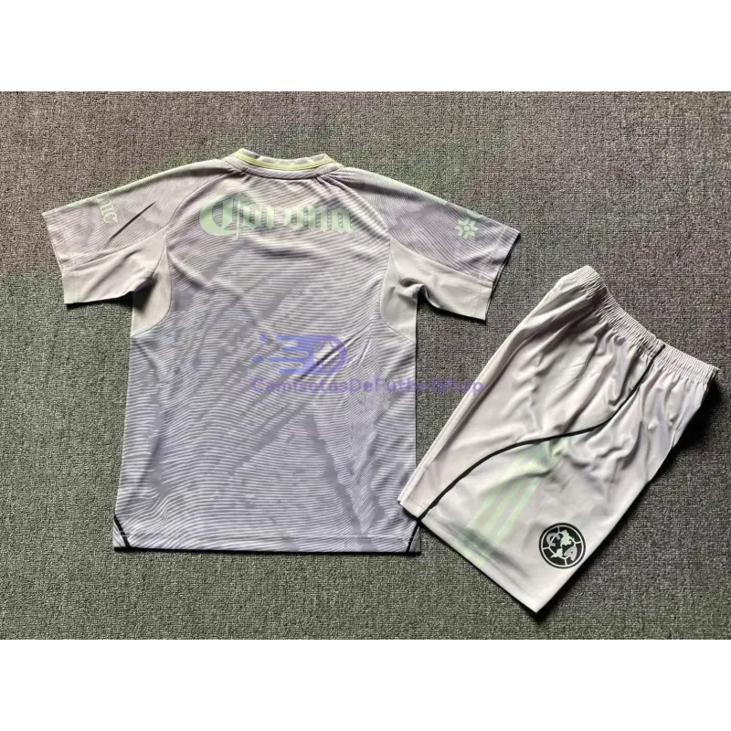 Camiseta Club América 2025/2026 3ª Equipación Gris Niño Kit
