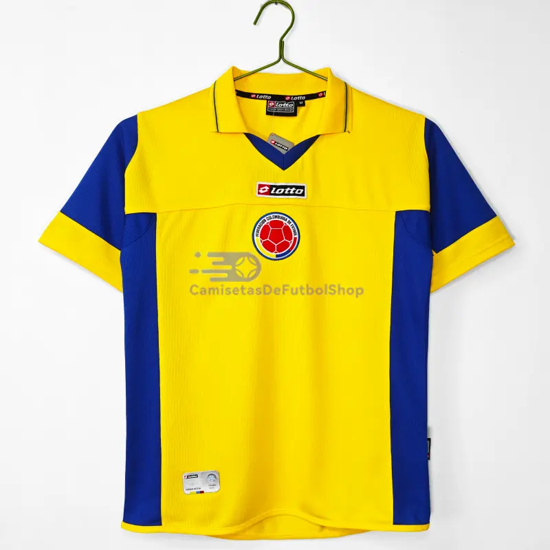 Camiseta Colombia 2003/05 1ª Equipación Retro Amarillo