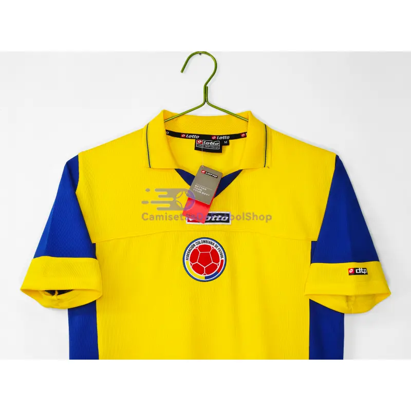 Camiseta Colombia 2003/05 1ª Equipación Retro Amarillo