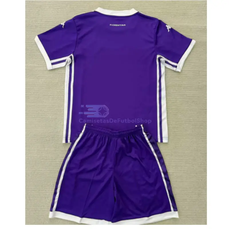 Camiseta Fiorentina 2025/2026 1ª Equipación Morado Niño Kit