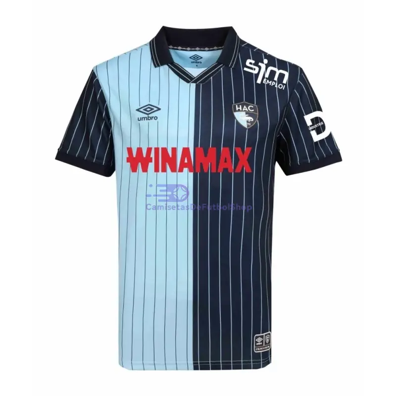 Camiseta Le Havre 2025/2026 1ª Equipación Azul Marino/Azul Cielo