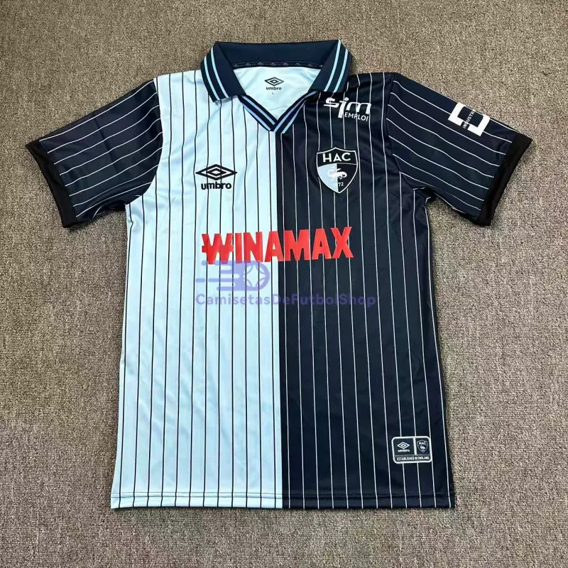 Camiseta Le Havre 2025/2026 1ª Equipación Azul Marino/Azul Cielo