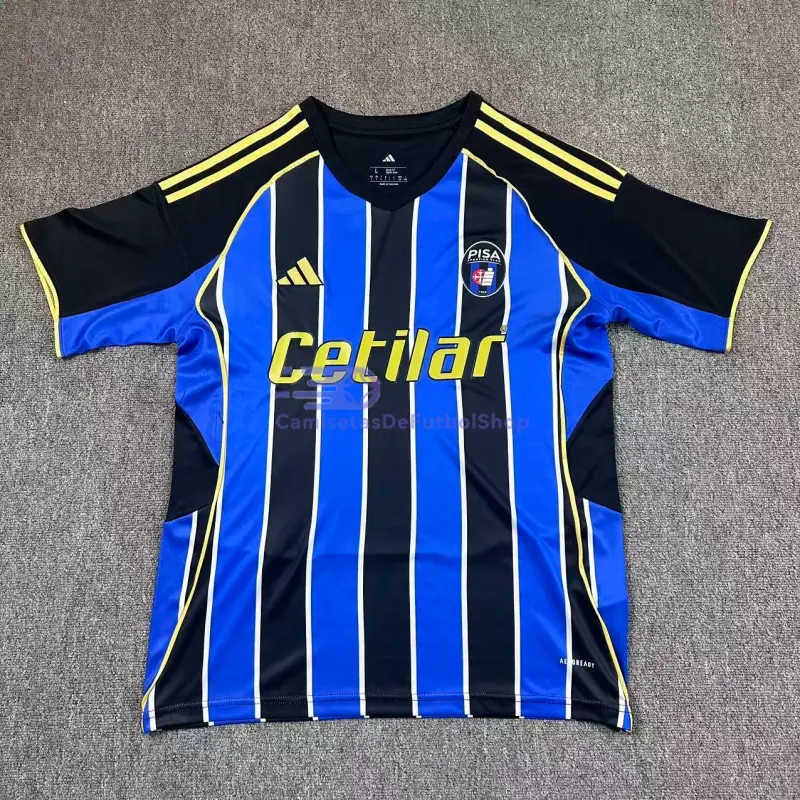 Camiseta Pisa 2025/2026 1ª Equipación Azul/Negro