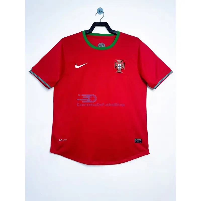 Camiseta Portugal 2012 1ª Equipación Retro Rojo