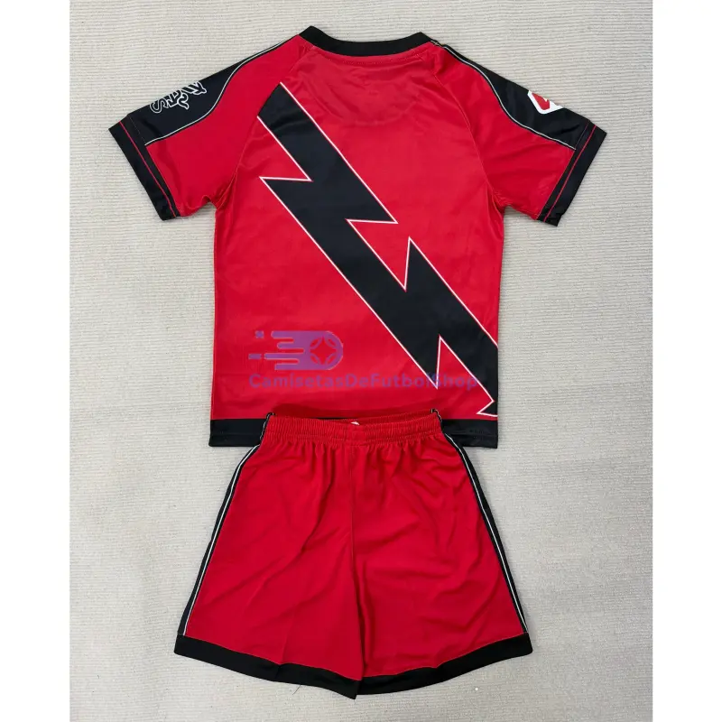 Camiseta Rayo Vallecano 2025/2026 2ª Equipación Rojo/Negro con Parche La Liga