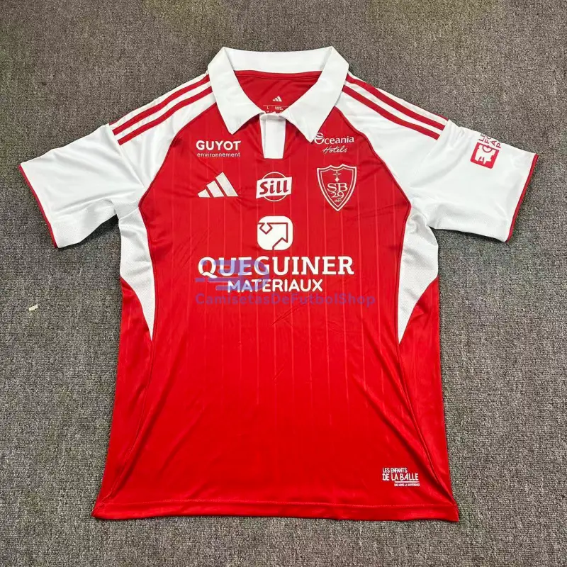 Camiseta Stade Brestois 2025/2026 1ª Equipación Rojo