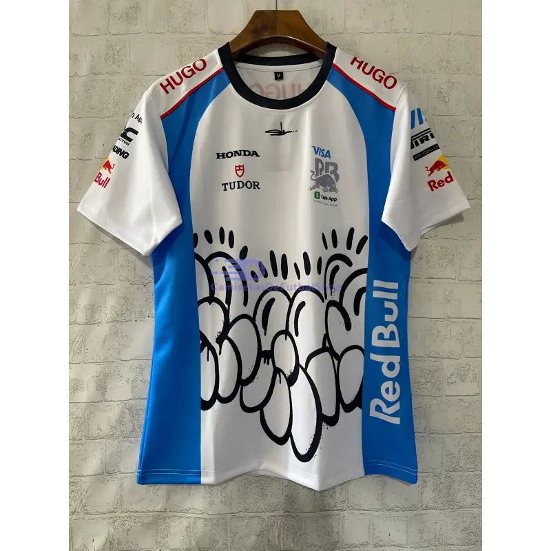Camiseta Visa Cash App Racing Bulls Silverstone GP 2025 Blanco