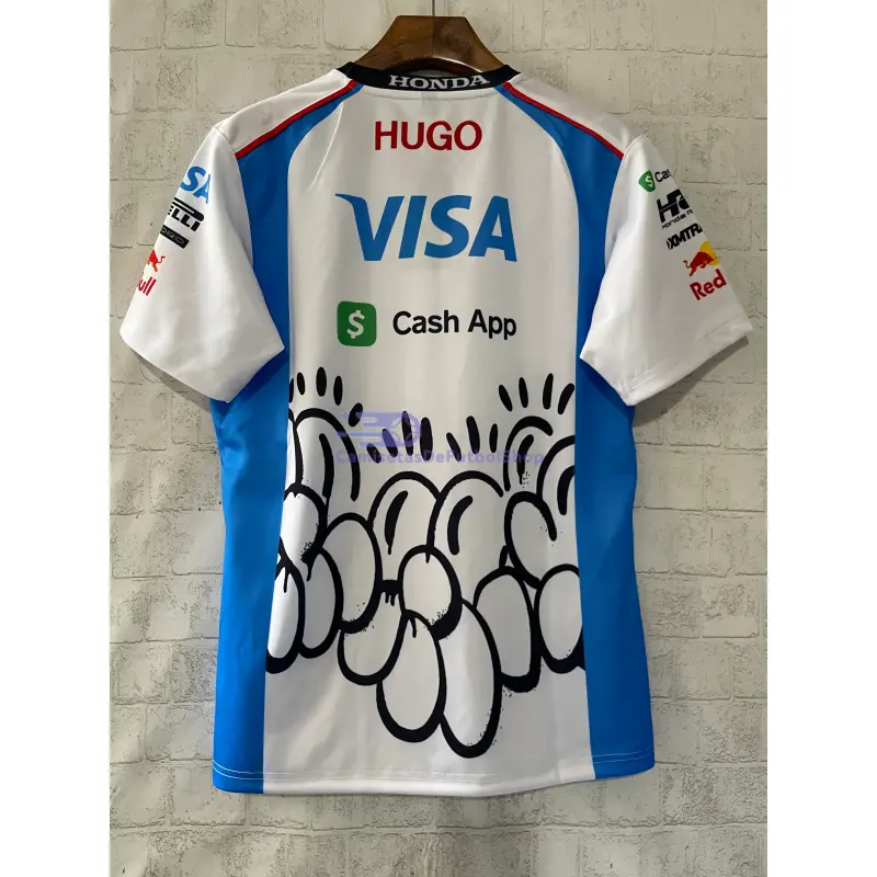 Camiseta Visa Cash App Racing Bulls Silverstone GP 2025 Blanco