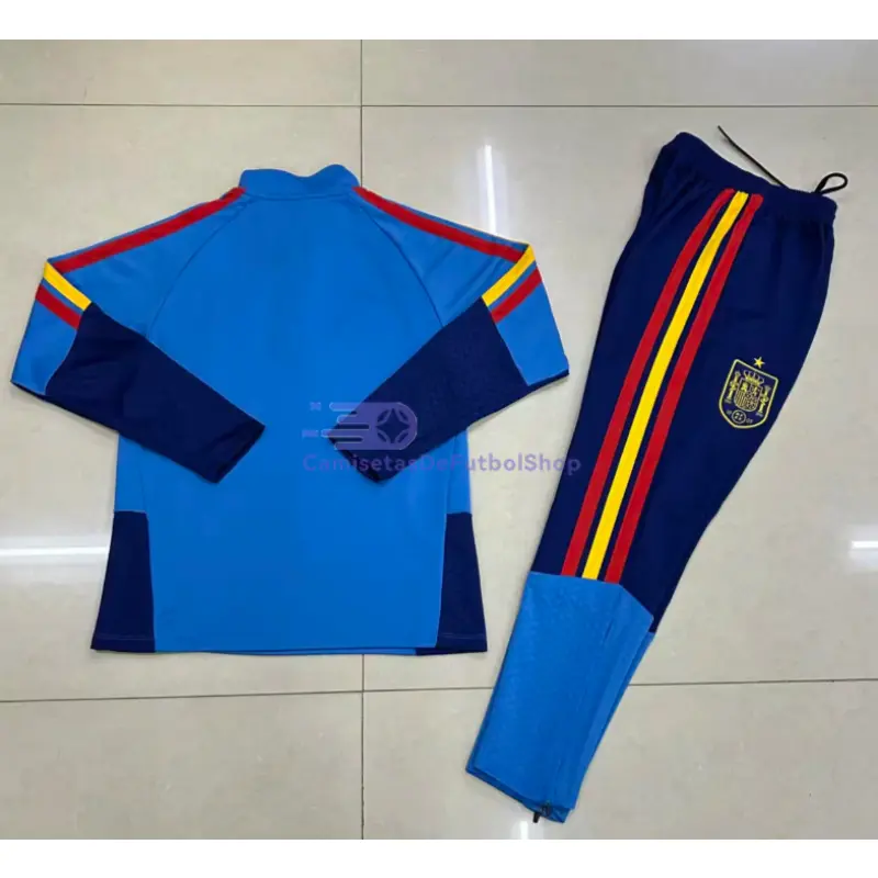 Sudadera De Entrenamiento España 2026 Niño Kit Azul