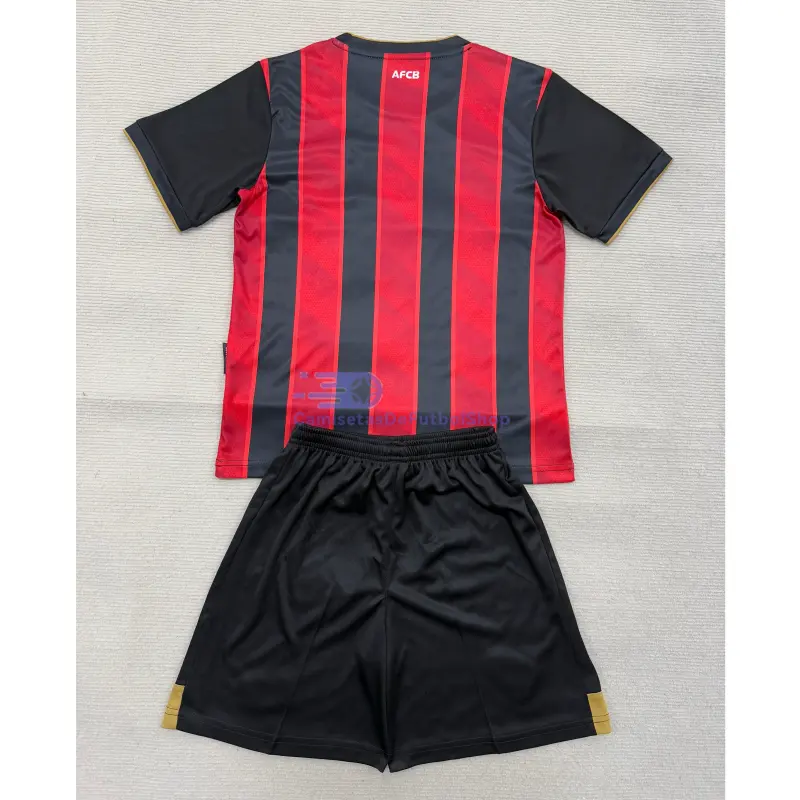 Camiseta AFC Bournemouth 2025/2026 1ª Equipación Rojo/Negro Niño Kit