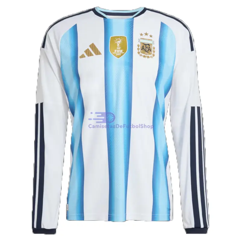 Camiseta Argentina 2026 1ª Equipación ML Azul/Blanco con FIFA2022