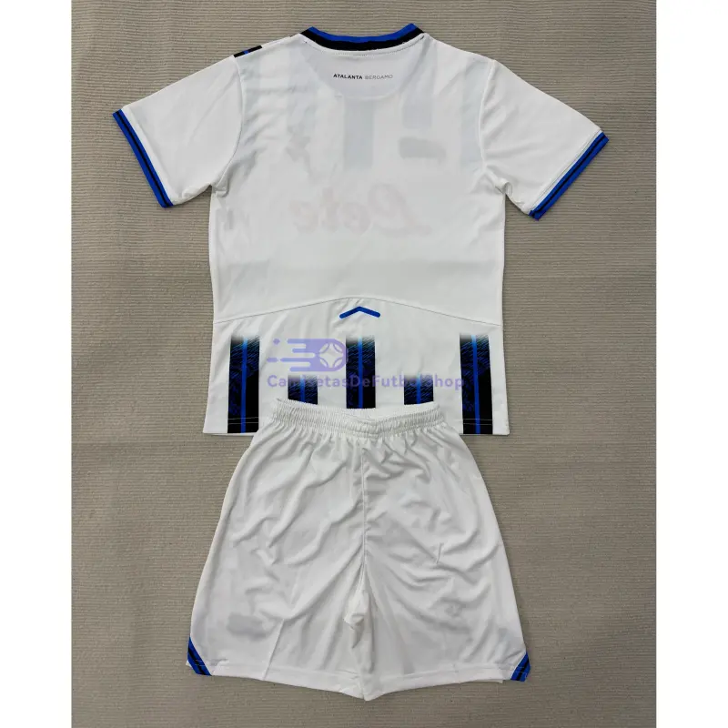 Camiseta Atalanta BC 2025/2026 2ª Equipación Blanco Niño Kit