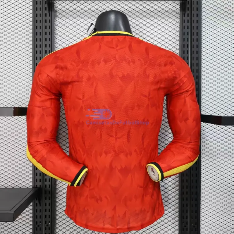 Camiseta Bélgica 2026 1ª Equipación Mundial ML Rojo (EDICIÓN JUGADOR)