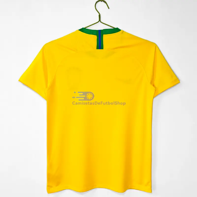 Camiseta Brasil 2018 1ª Equipación Retro Amarillo