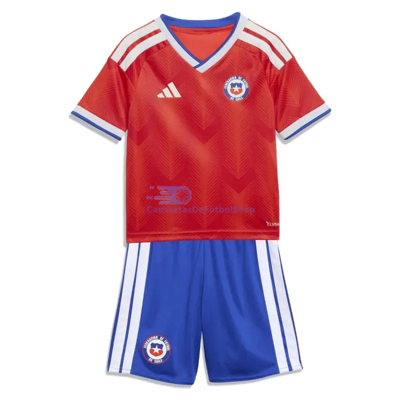 Camiseta Chile 2026 1ª Equipación Mundial Rojo Niño Kit