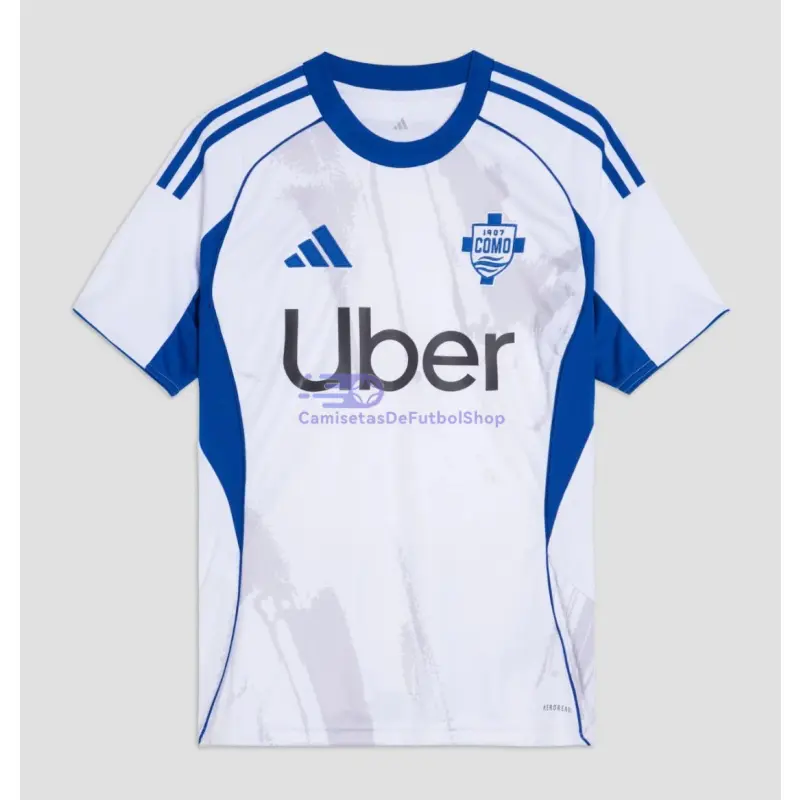Camiseta Como 1907 2025/2026 2ª Equipación Blanco/Azul