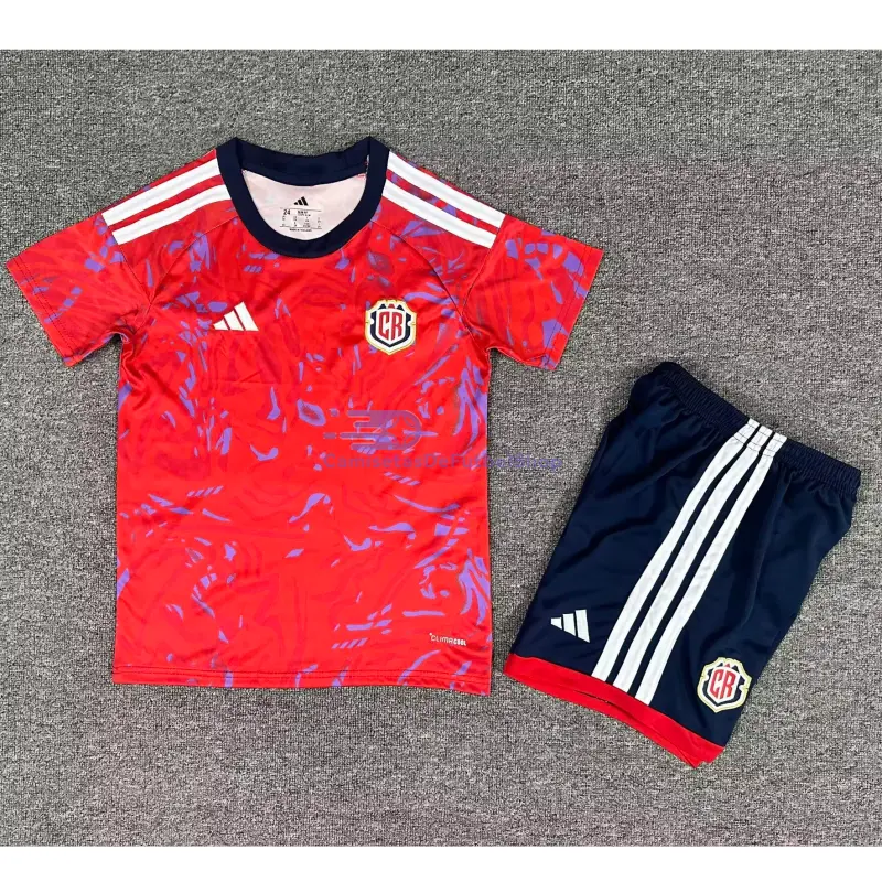 Camiseta Costa Rica 2026 1ª Equipación Mundial Rojo Niño Kit