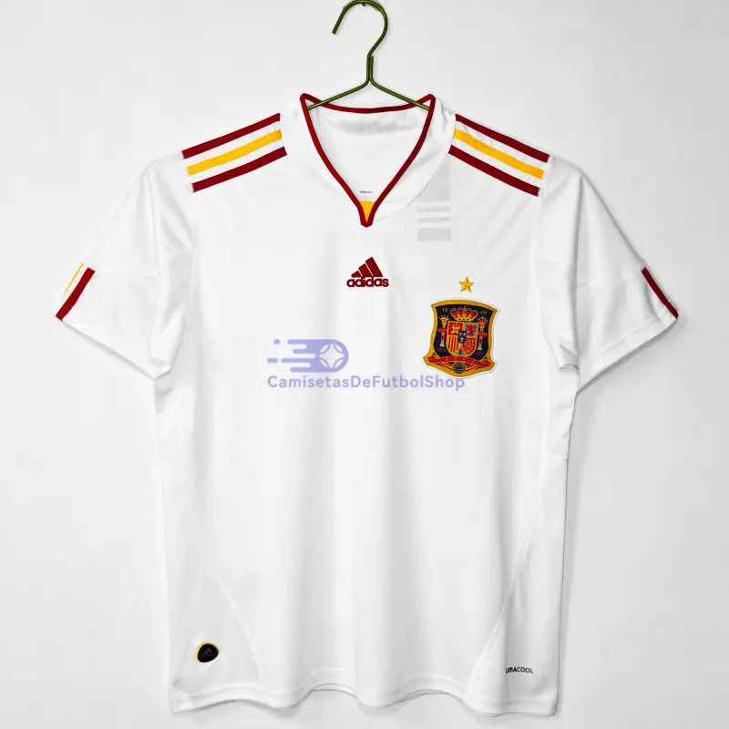 Camiseta España 2011/12 2ª Equipación Retro Blanco