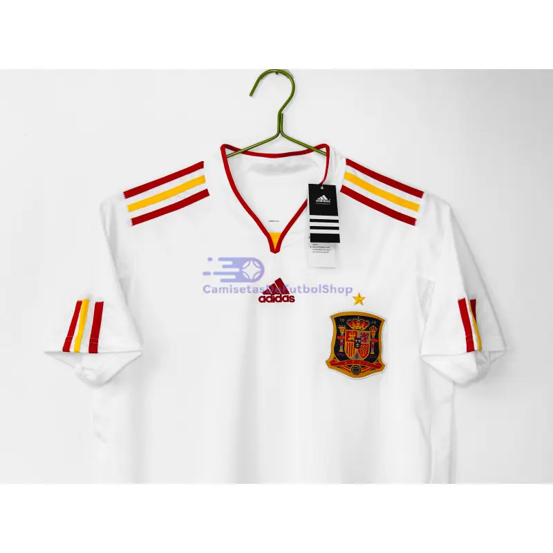 Camiseta España 2011/12 2ª Equipación Retro Blanco