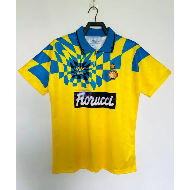 Camiseta Inter de Milan 1992/94 3ª Equipación Retro Amarillo