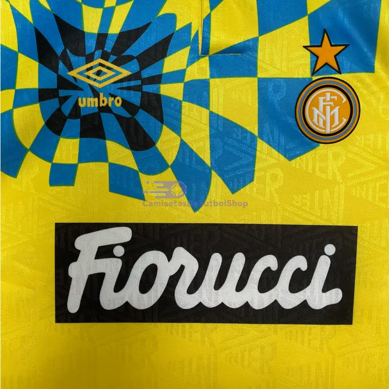 Camiseta Inter de Milan 1992/94 3ª Equipación Retro Amarillo