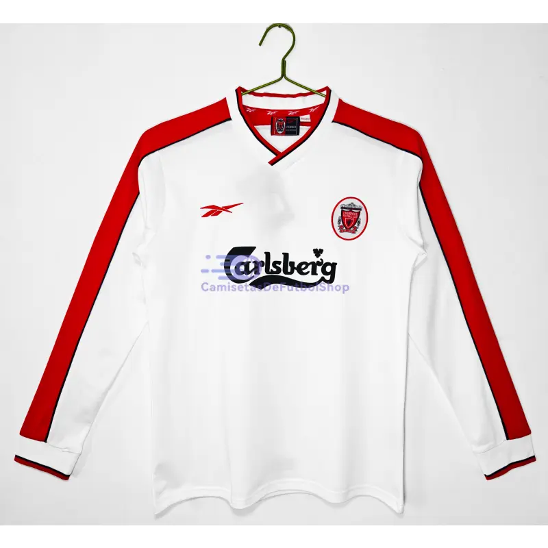 Camiseta Liverpool 1998 2ª Equipación Retro ML Blanco