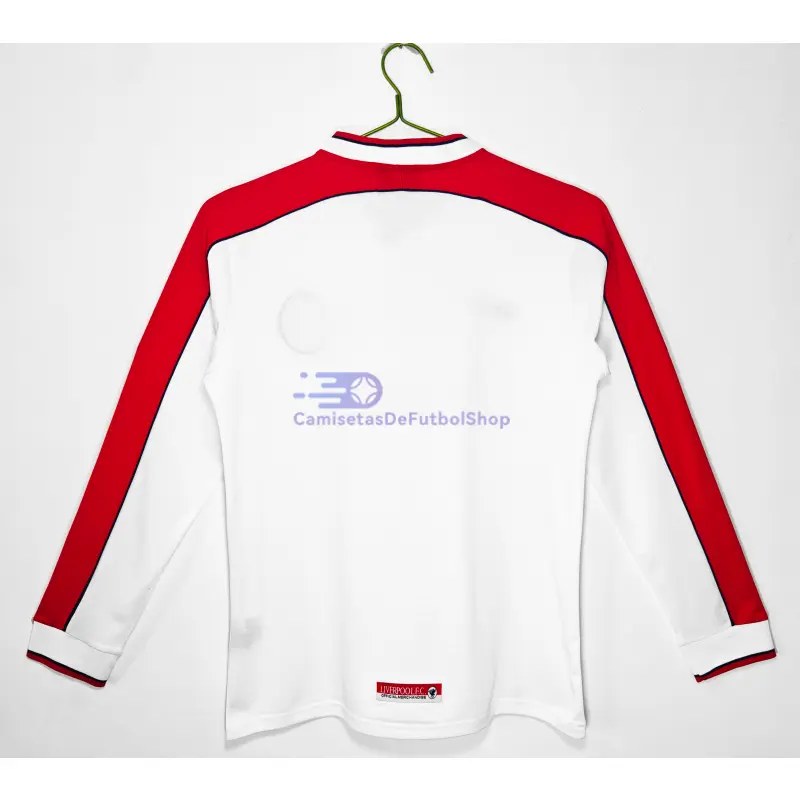 Camiseta Liverpool 1998 2ª Equipación Retro ML Blanco
