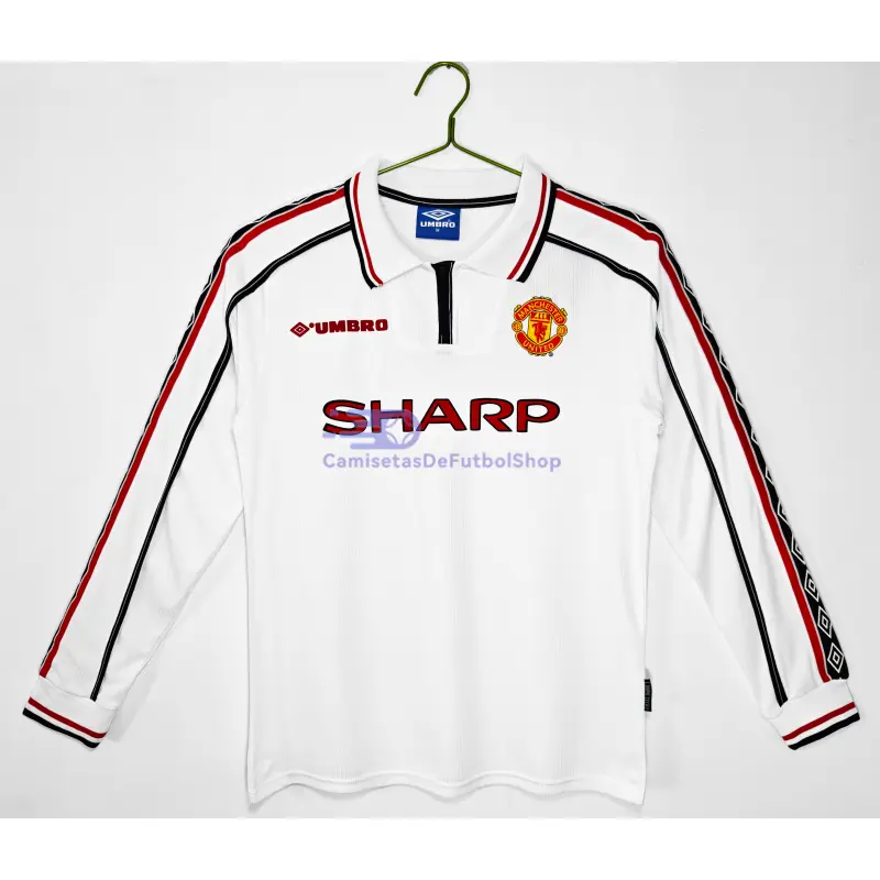 Camiseta Manchester United Retro 1998/99 ML Blanco