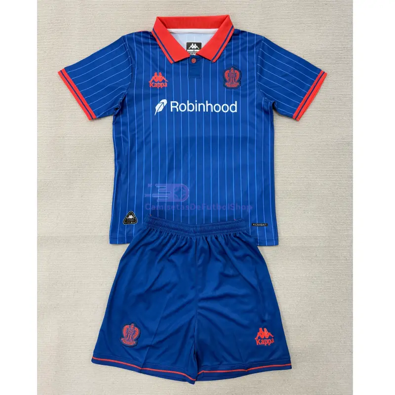 Camiseta OCG Nice 2025/2026 3ª Equipación Azul Niño Kit