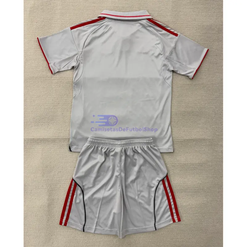Camiseta Olympique De Lyon 2025/2026 3ª Equipación Gris Niño Kit