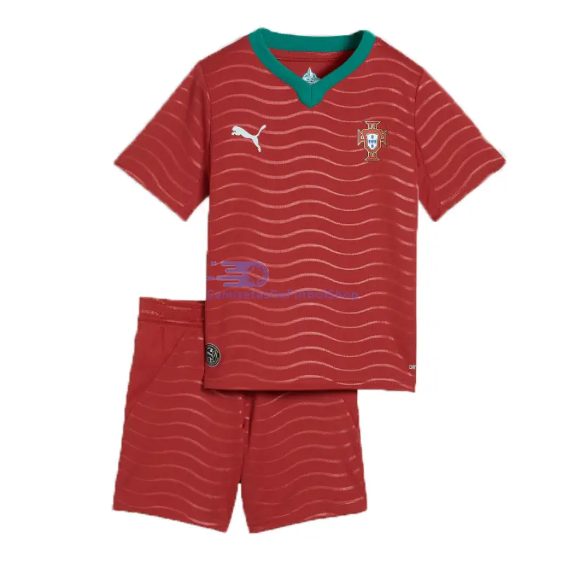 Camiseta Portugal 2026 1ª Equipación Mundial Rojo Niño Kit