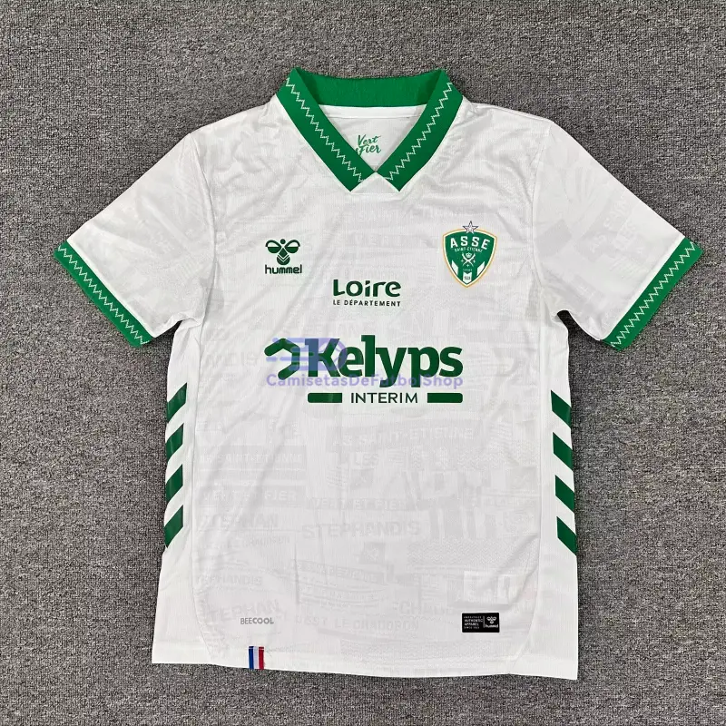 Camiseta Saint-Étienne 2025/2026 2ª Equipación Blanco